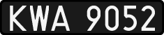 License plates of Poland, 1976 year system