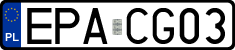 License plates of Poland, Regular car plates