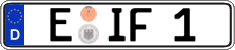 German license plate, Regular plates