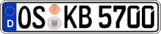 German license plate, Regular plates