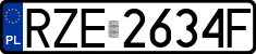 License plates of Poland, Regular car plates
