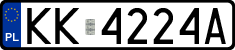 License plates of Poland, Regular car plates