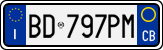 License plate of Italy, Cars (1994 year series)