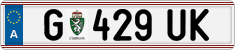 License plate of Austria, Regular plates