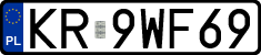 License plates of Poland, Regular car plates