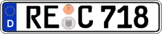 German license plate, Regular plates