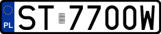 License plates of Poland, Regular car plates