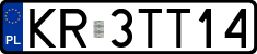 License plates of Poland, Regular car plates