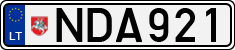 License plate of Lithuania, Cars
