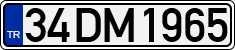 License plate of Turkey, Regular plates