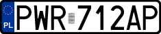 License plates of Poland, Regular car plates