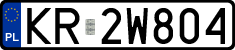 License plates of Poland, Regular car plates