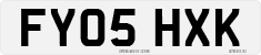 License plate of the United Kingdom, 2001 year system