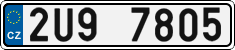 License plate of the Czech Republic, Cars (2001)