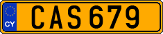 License plate of Cyprus, Regular plates