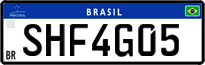 License plate of Brazil, Private owners (Mercosul)