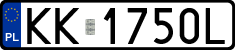 License plates of Poland, Regular car plates