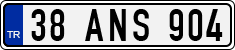 License plate of Turkey, Regular plates