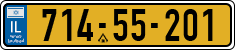 License plate of Israel, Regular plates