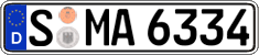 German license plate, Regular plates