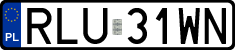 License plates of Poland, Regular car plates