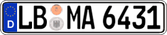 German license plate, Regular plates