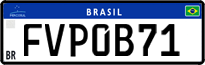 License plate of Brazil, Private owners (Mercosul)