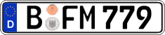 German license plate, Regular plates
