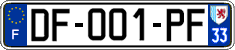 French license plate, SIV (ordinary)