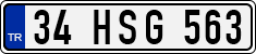 License plate of Turkey, Regular plates