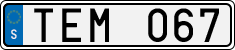 License plate of Sweden, Regular plates