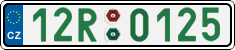 License plate of the Czech Republic, Sportcars (2001)