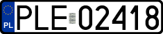 License plates of Poland, Regular car plates