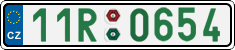 License plate of the Czech Republic, Sportcars (2001)
