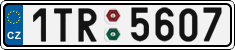 License plate of the Czech Republic, Cars (2001)