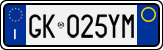 License plate of Italy, Cars (1994 year series)