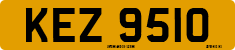 License plate of the United Kingdom, Northern Ireland (1966)