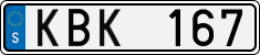 License plate of Sweden, Regular plates
