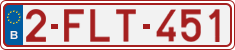License plate of Belgium, Regular plates (2010)
