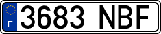 License plates of Spain, Ordinary (2000)