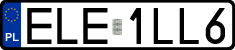 License plates of Poland, Regular car plates