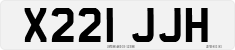 License plate of the United Kingdom, 1983 year system