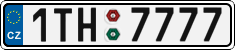 License plate of the Czech Republic, Cars (2001)