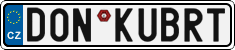 License plate of the Czech Republic, Vanity Plates