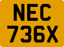 License plate of the United Kingdom, 1963 year system