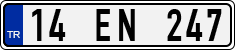 License plate of Turkey, Regular plates