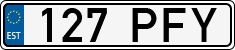 License plate of Estonia, Regular car plates