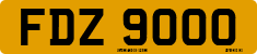 License plate of the United Kingdom, Northern Ireland (1966)