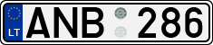 License plate of Lithuania, Cars