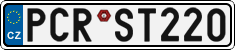 License plate of the Czech Republic, Vanity Plates